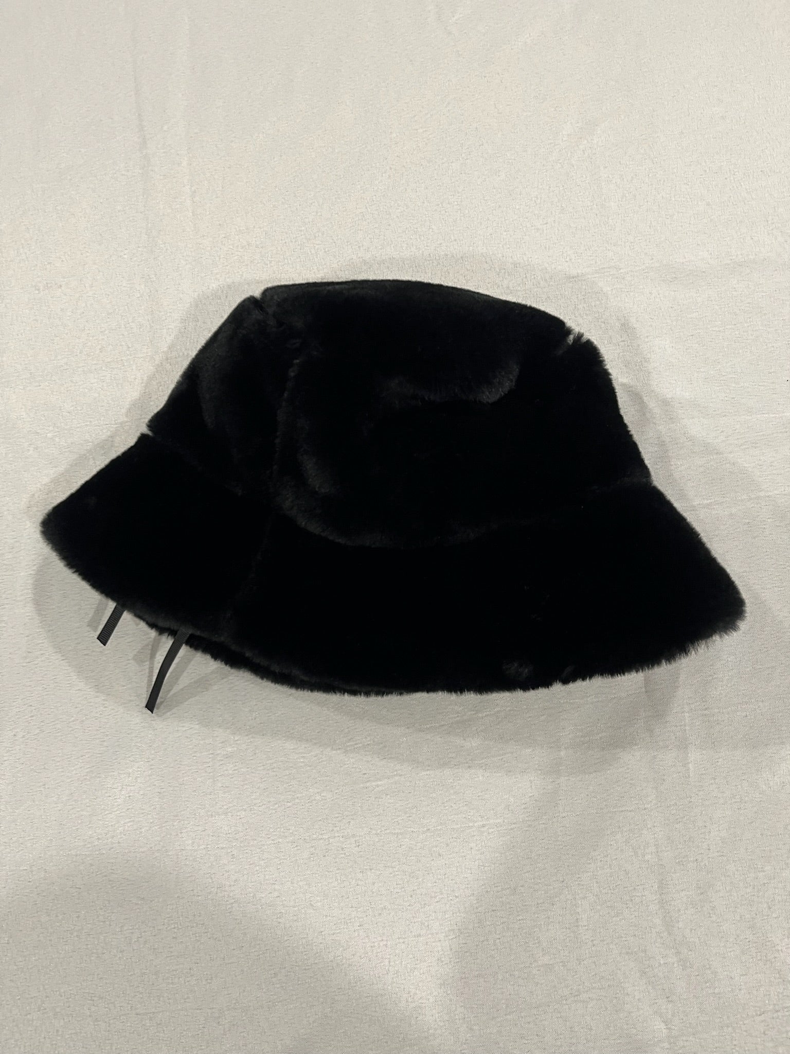 Black Fuzzy Unisex Hat image 1