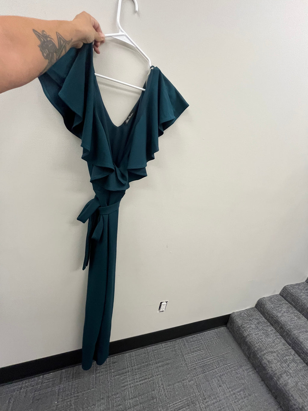 Used Women’s Blue Green Jumpsuit