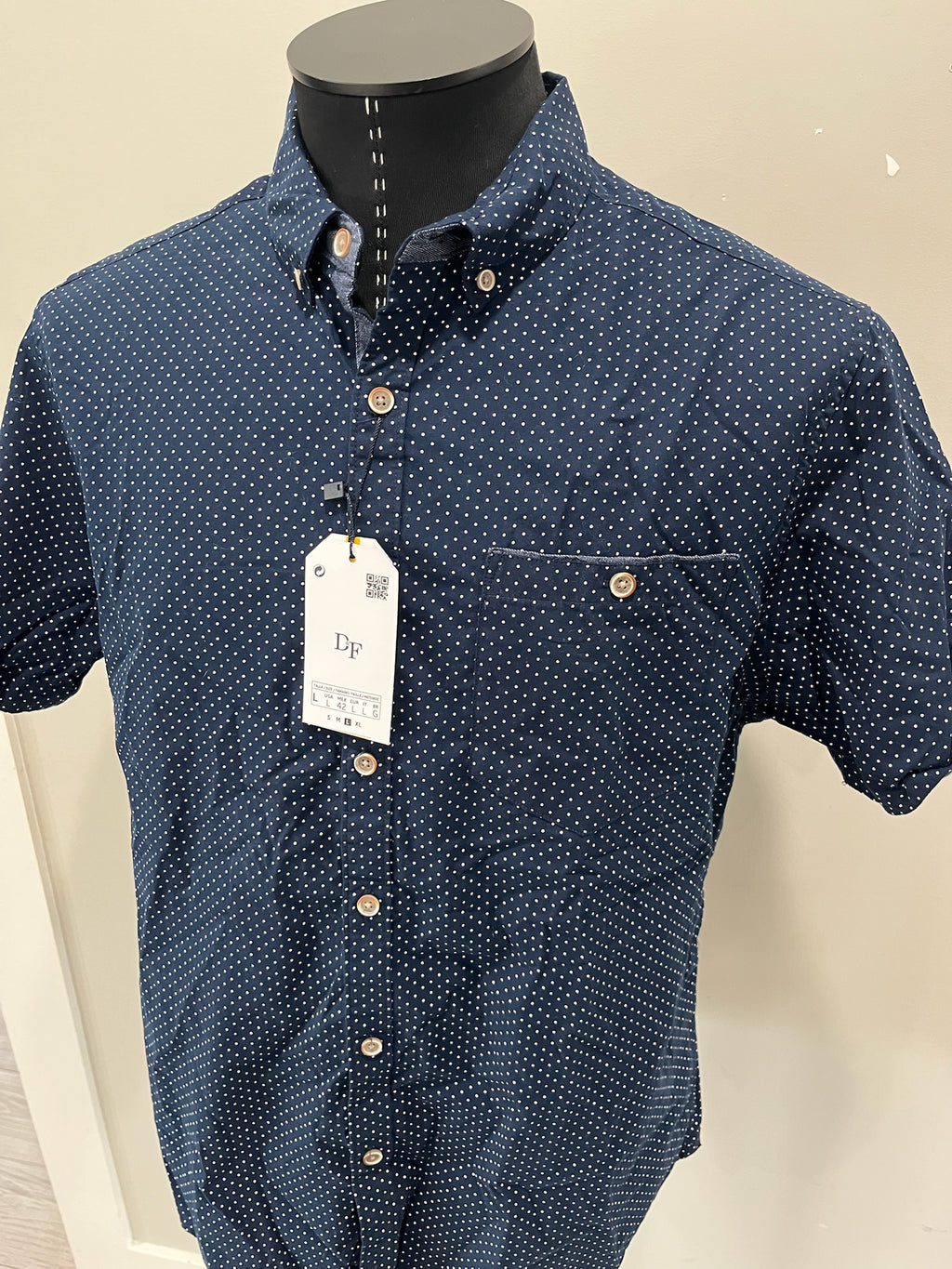 Men’s Blue Button Up Shirt image 2