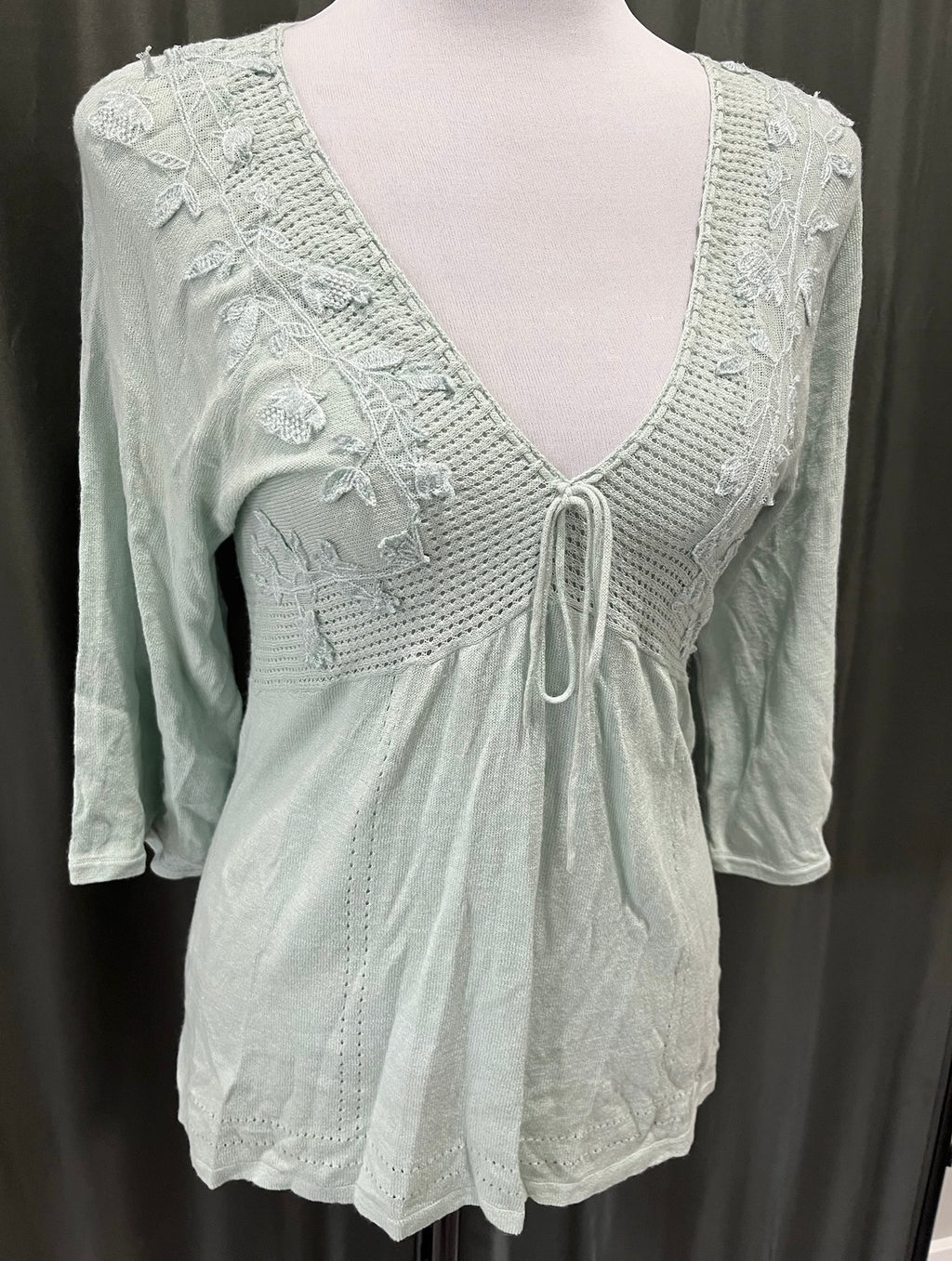 Women’s Blue Knitted Shirt image 1