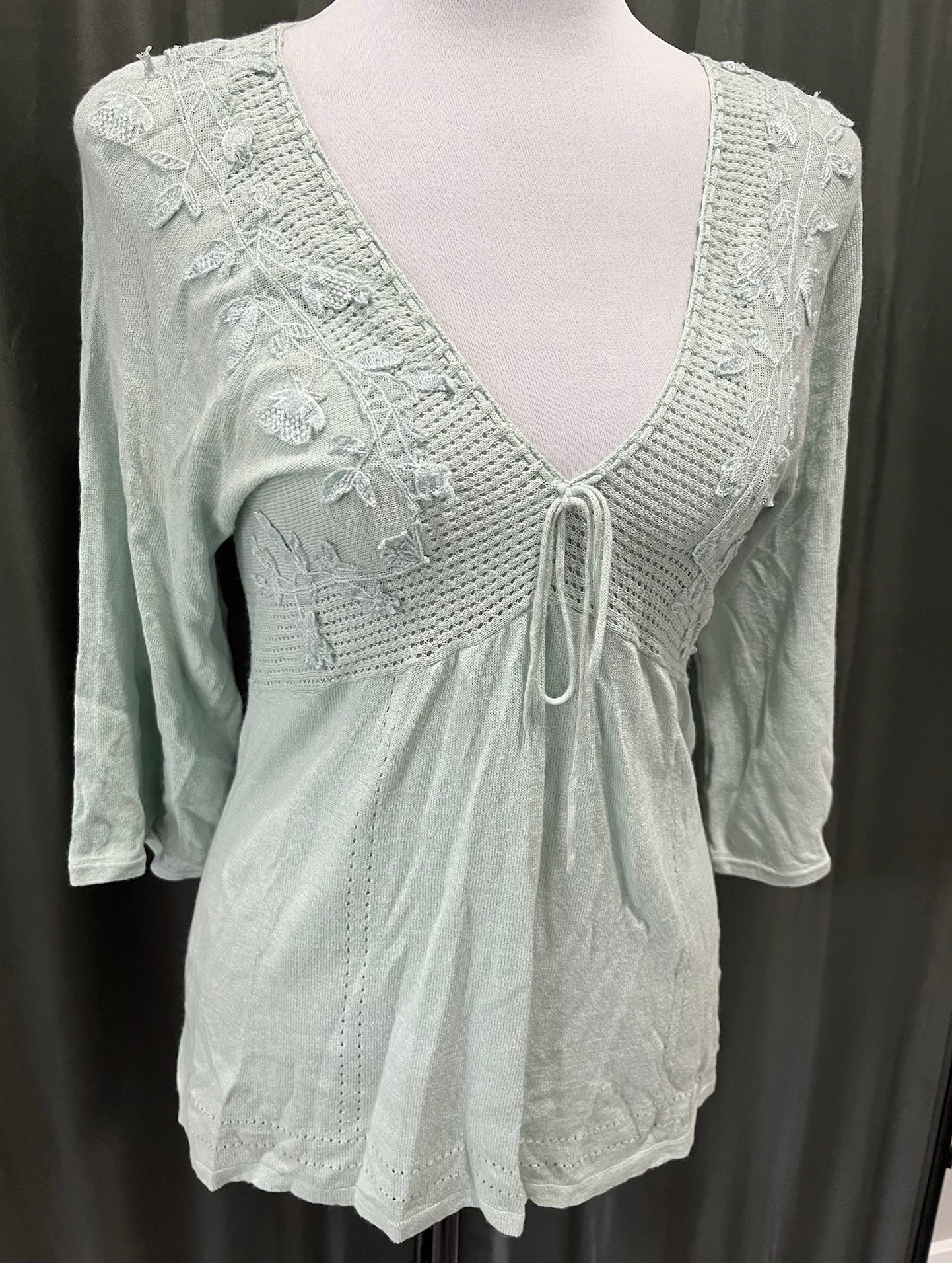 Women’s Blue Knitted Shirt image 1