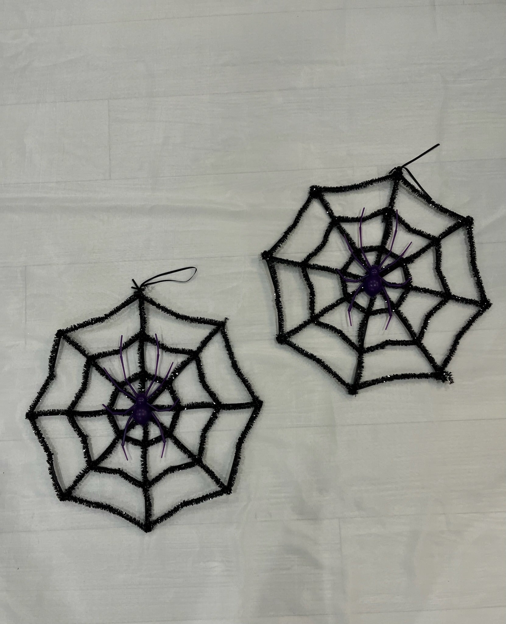 Spiderwebs with Purple Spiders image 0