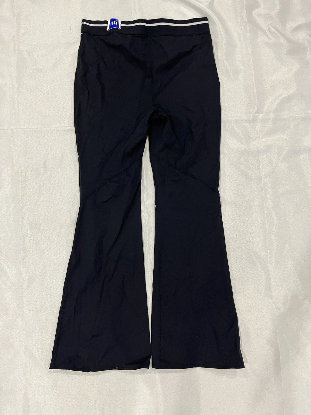 Women’s High Rise Black Exercise Pants With Slit image 2