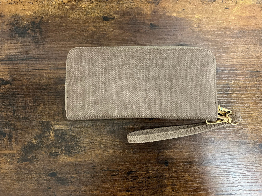 New Tan Wristlet Wallet