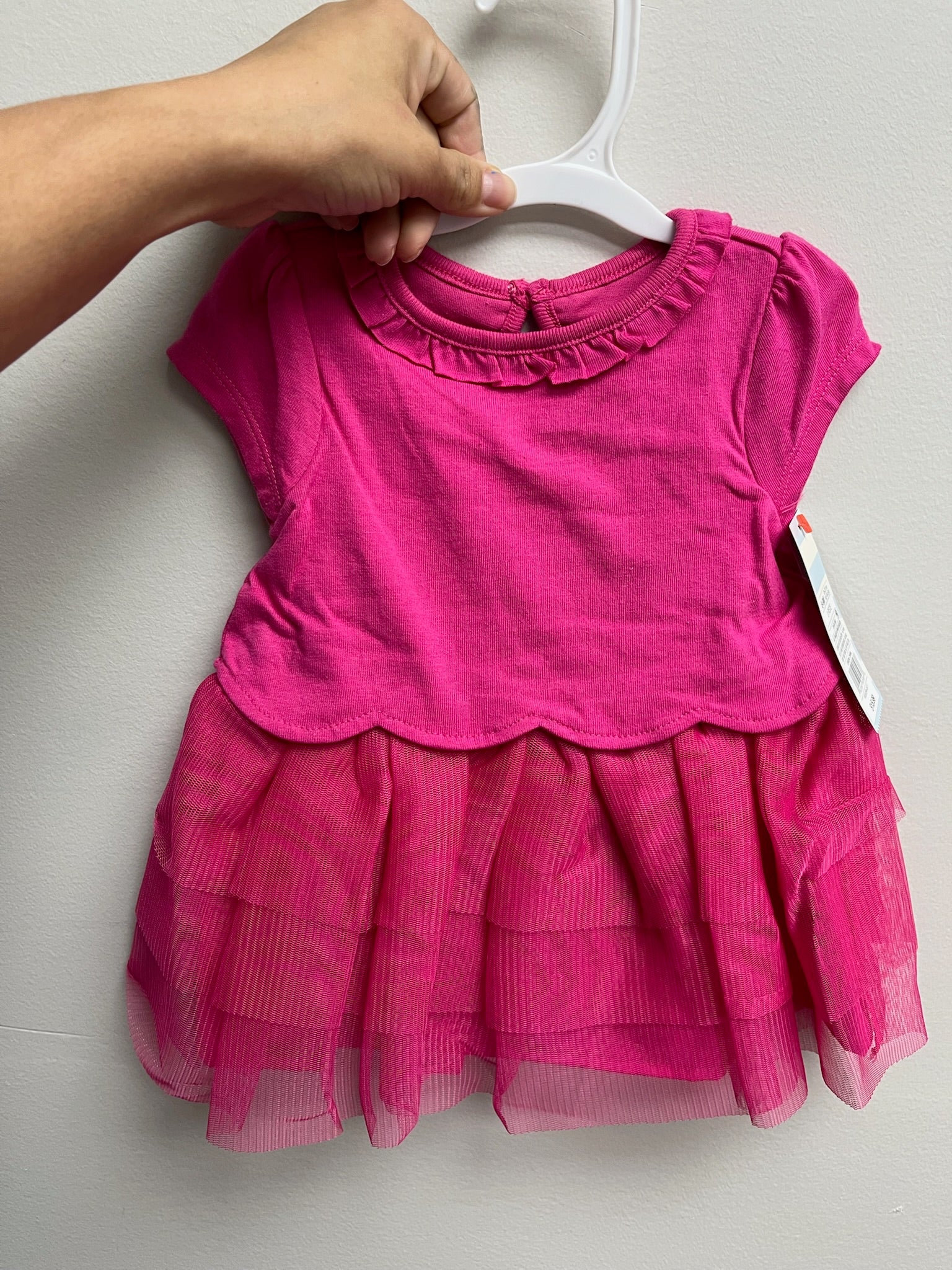 New Girls Pink Two Piece Dress & Underwear Set