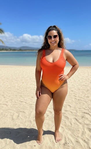 Women’s Orange Bathing Suit