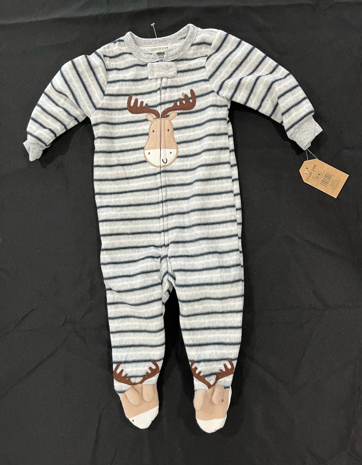Unisex Baby Reindeer Onesie image 0