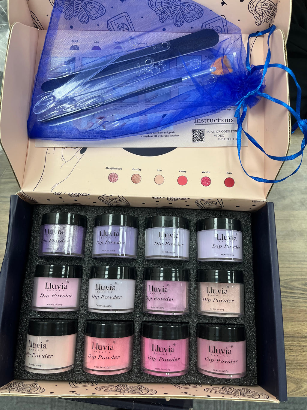 New 12 Dip Colored Powder Gel Nail Sets