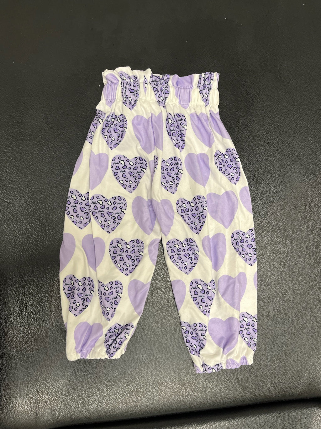 Girls Purple Heart Pants