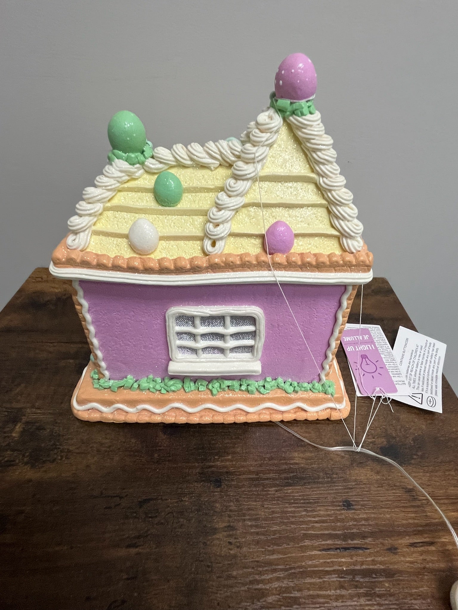 New Light Up Easter Gingerbread House
