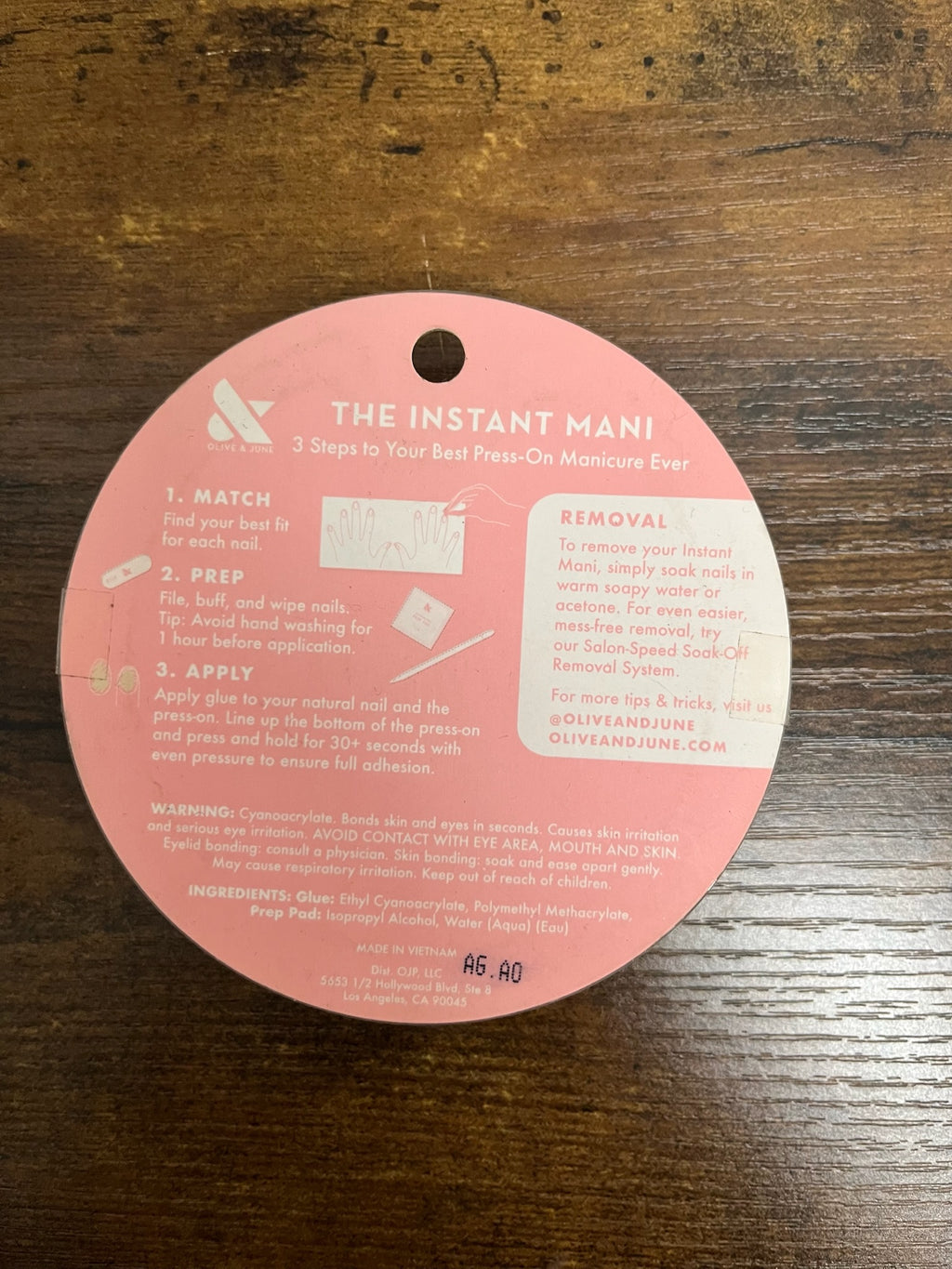 New Pink Border Nail Set