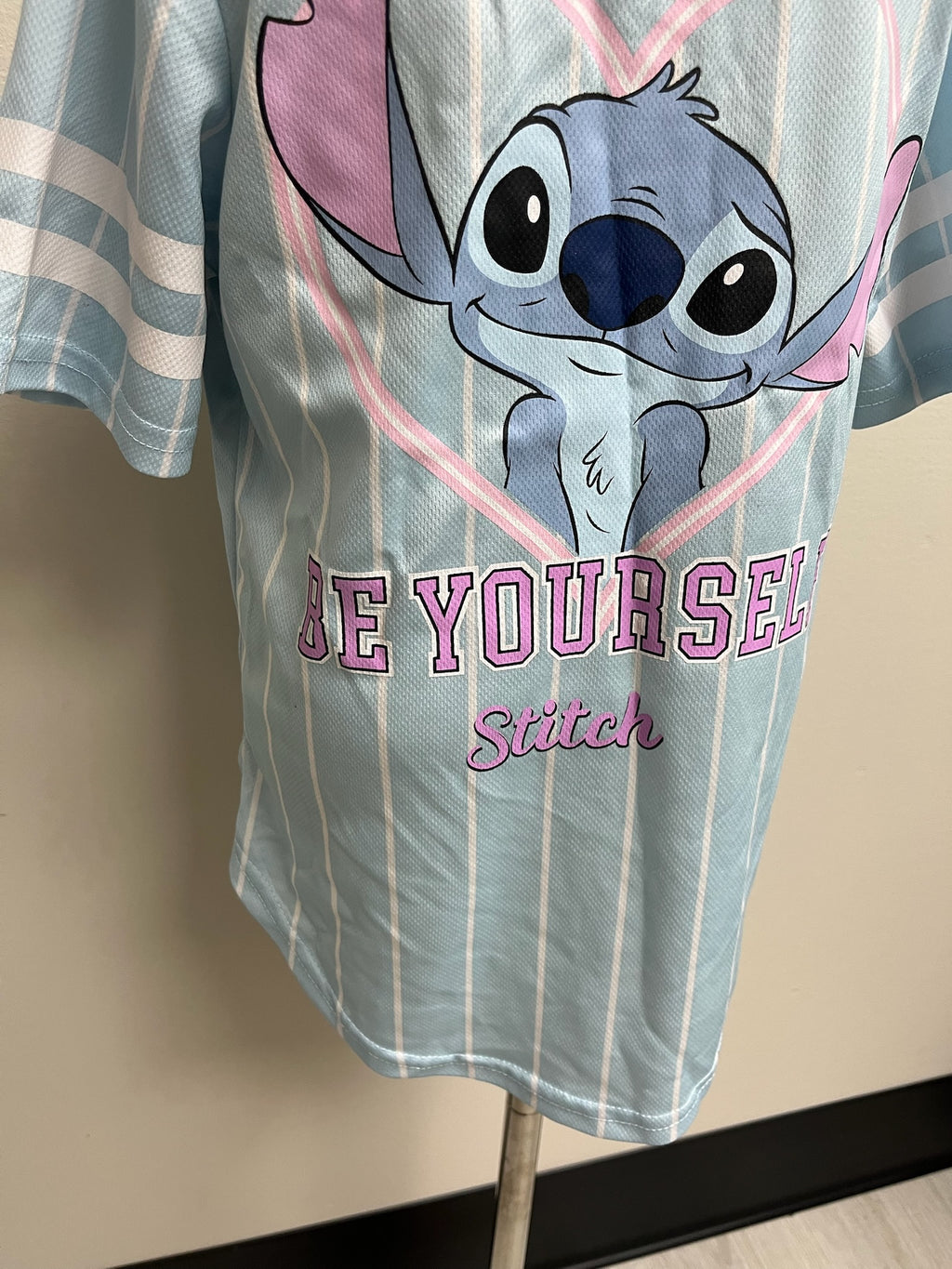 Girls Stitch Baseball Jersey Shirt