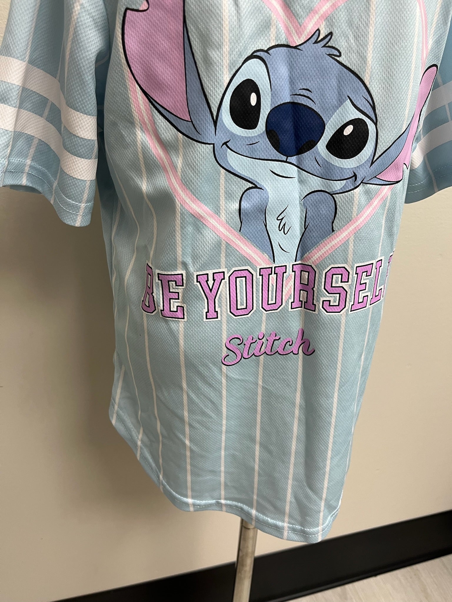 Girls Stitch Baseball Jersey Shirt