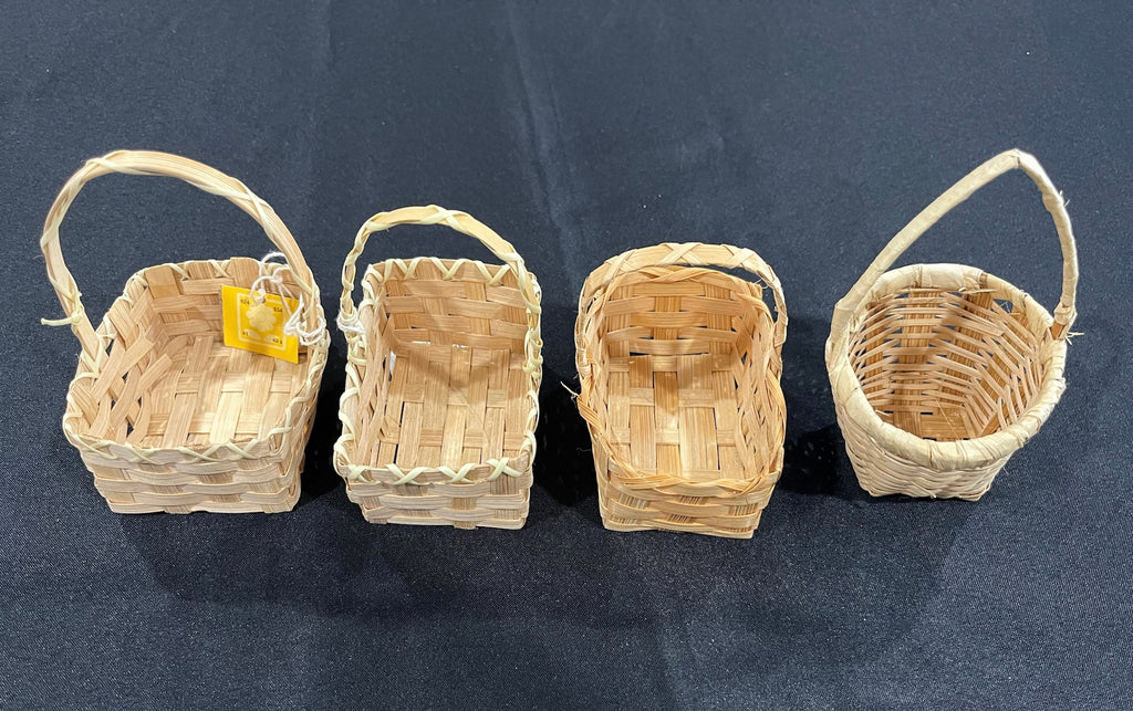 Four Mini Woven Baskets image 0