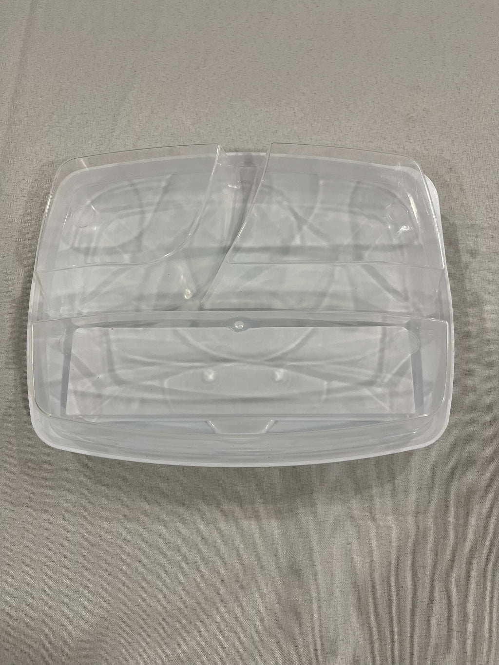 Plastic Food Container With Lid & Utensils image 1