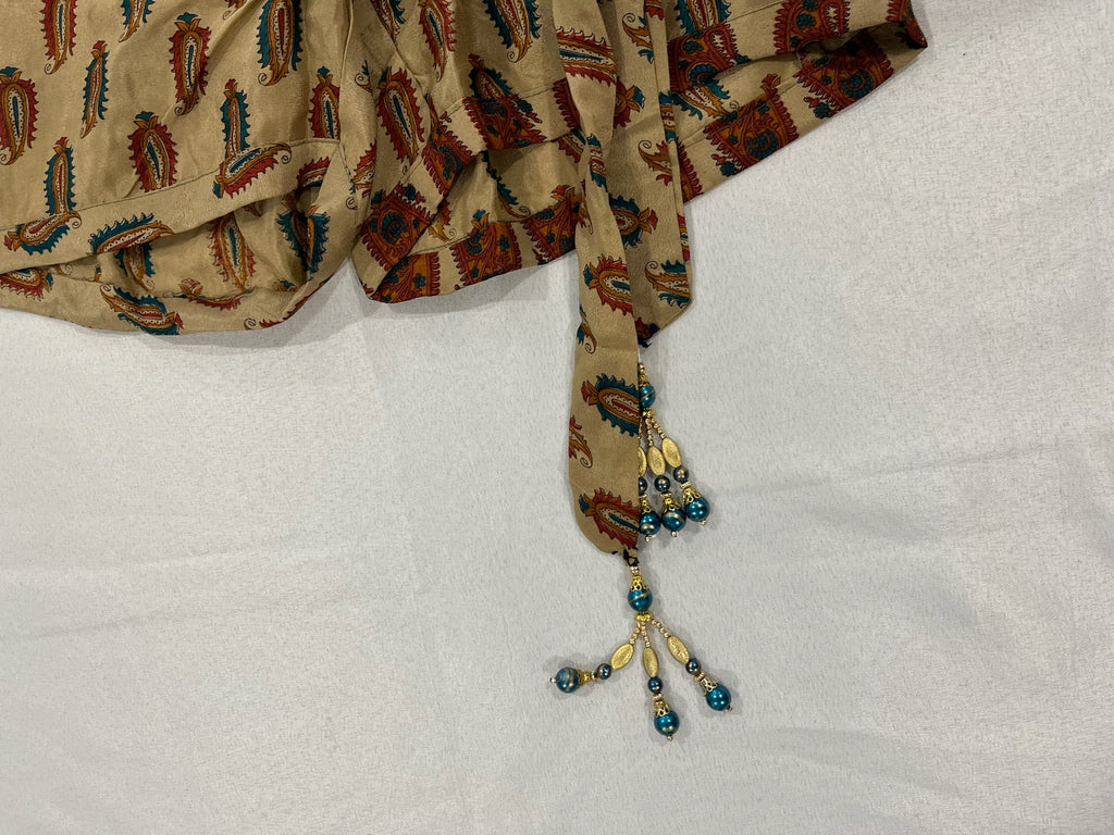 Women’s Shorts With Attached Beaded Waist Tie image 2