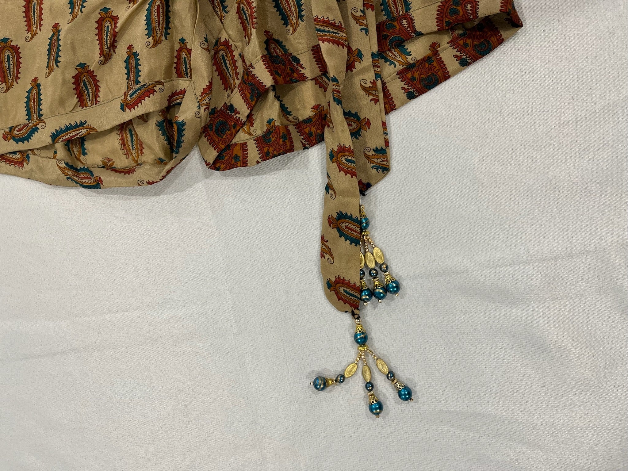 Women’s Shorts With Attached Beaded Waist Tie image 2