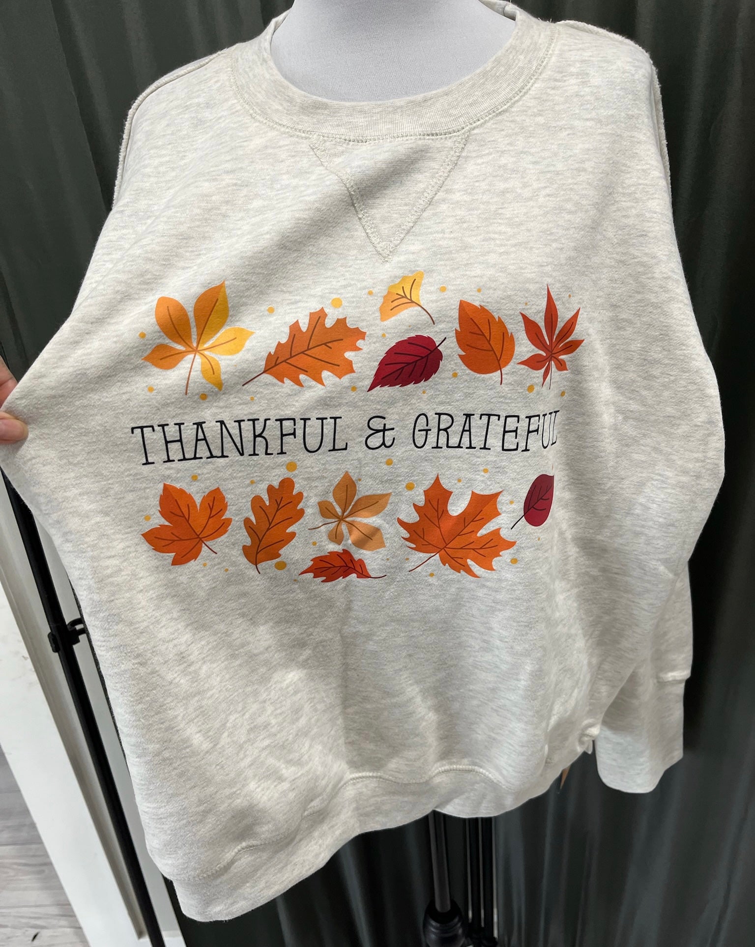 Thankful & Grateful Crewneck Sweater image 0