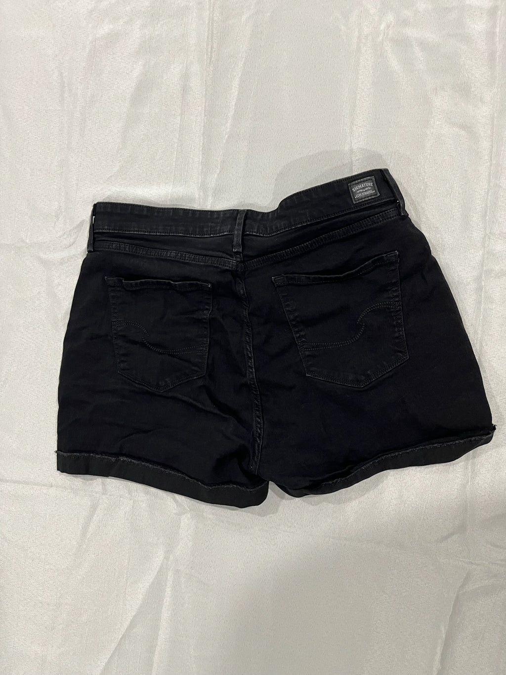Women’s Black Jean Shorts image 1
