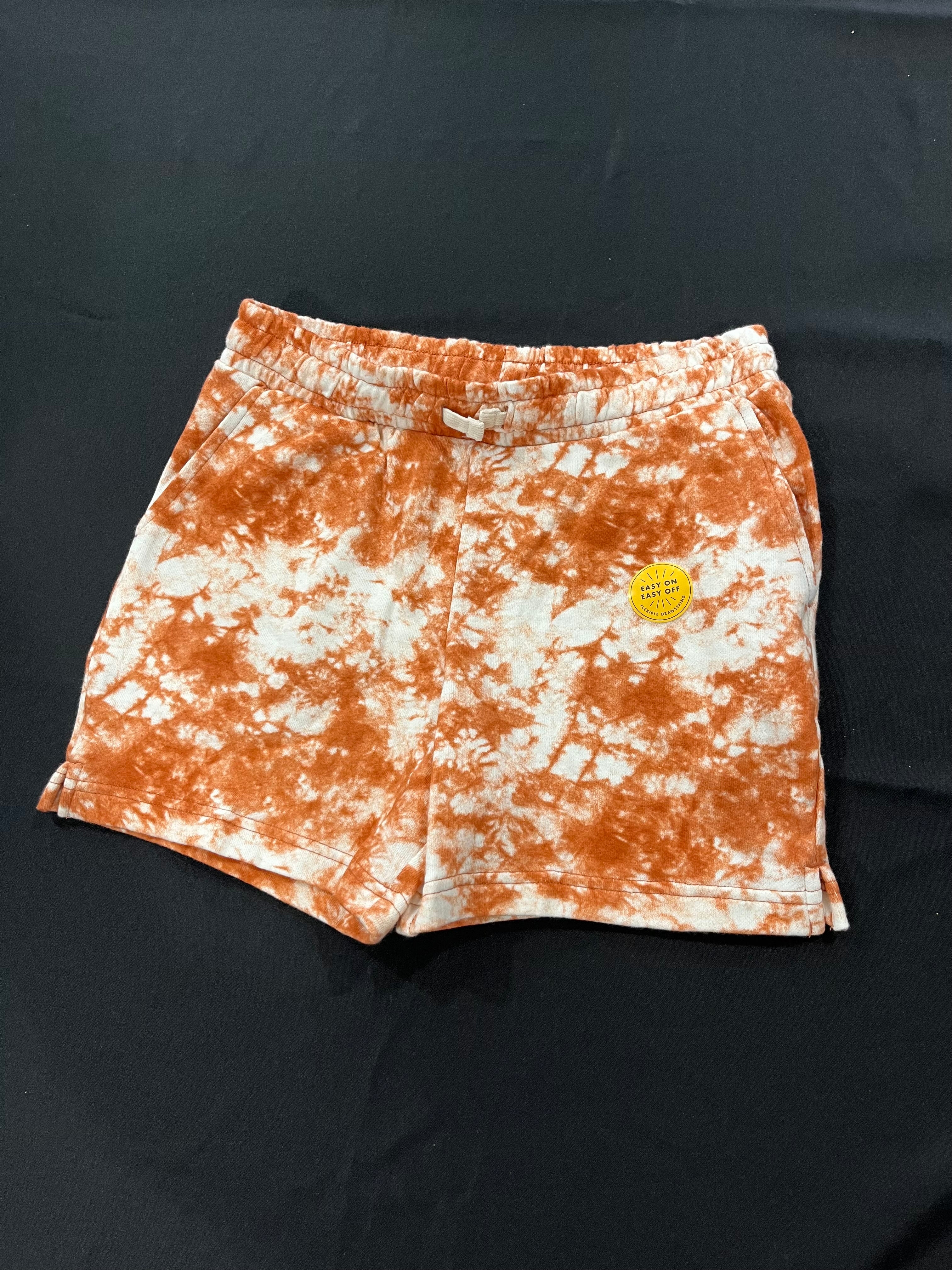 Orange Tie-Dye Shorts image 0