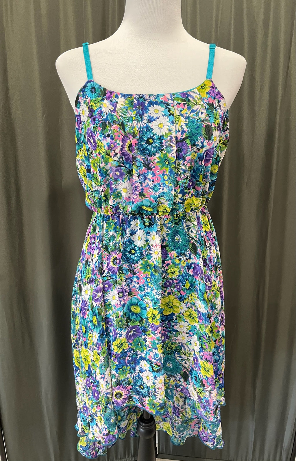 Women’s Blue Floral Dress image 0