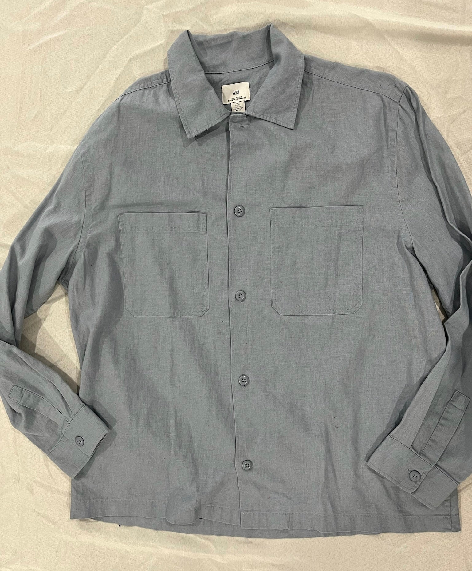 Blue Button Up Long Sleeve image 0
