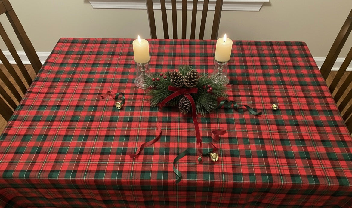 Red Flannel Tablecloth