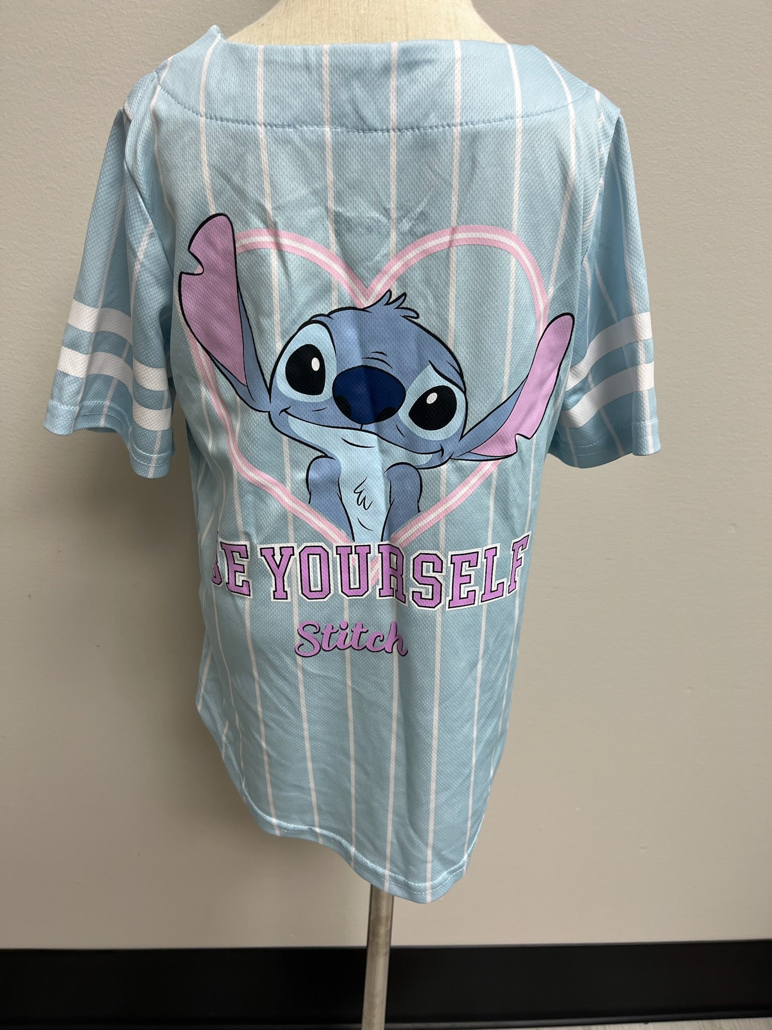 Girls Stitch Baseball Jersey Shirt