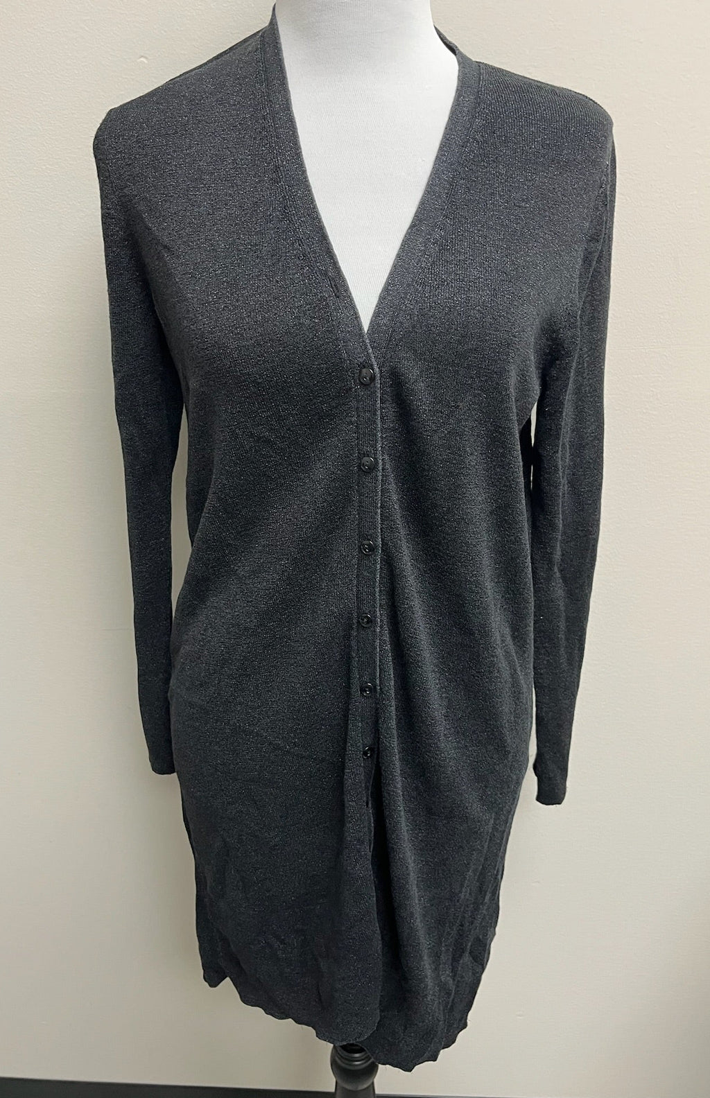 Women’s Grey Charcoal Button Up Cardigan