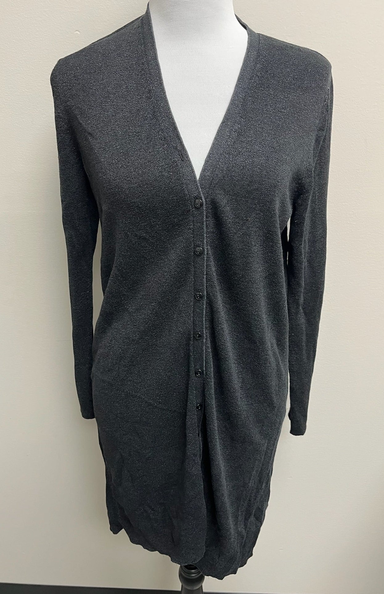 Women’s Grey Charcoal Button Up Cardigan