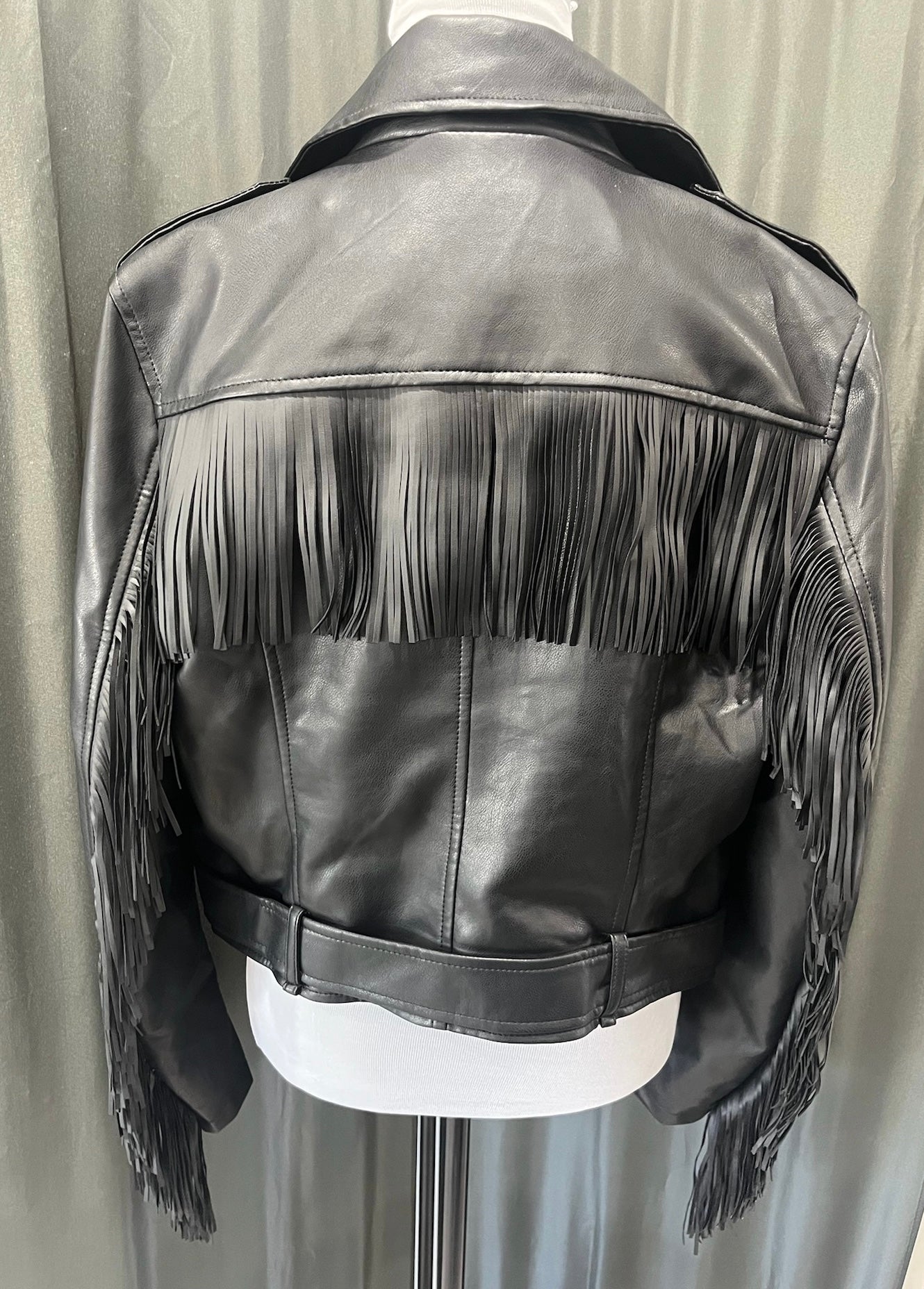 Black Jacket With Fringe image 3