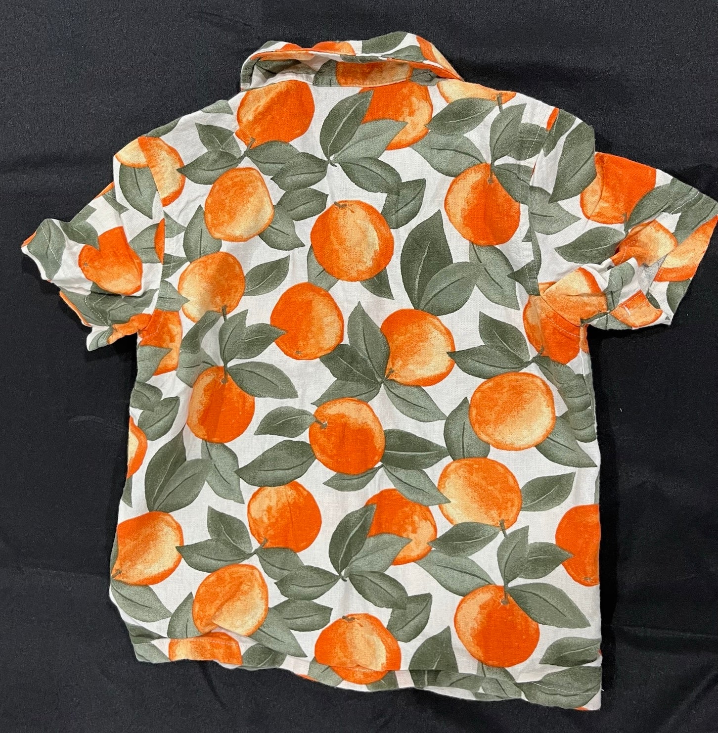 Toddler Oranges Button Up Shirt image 1