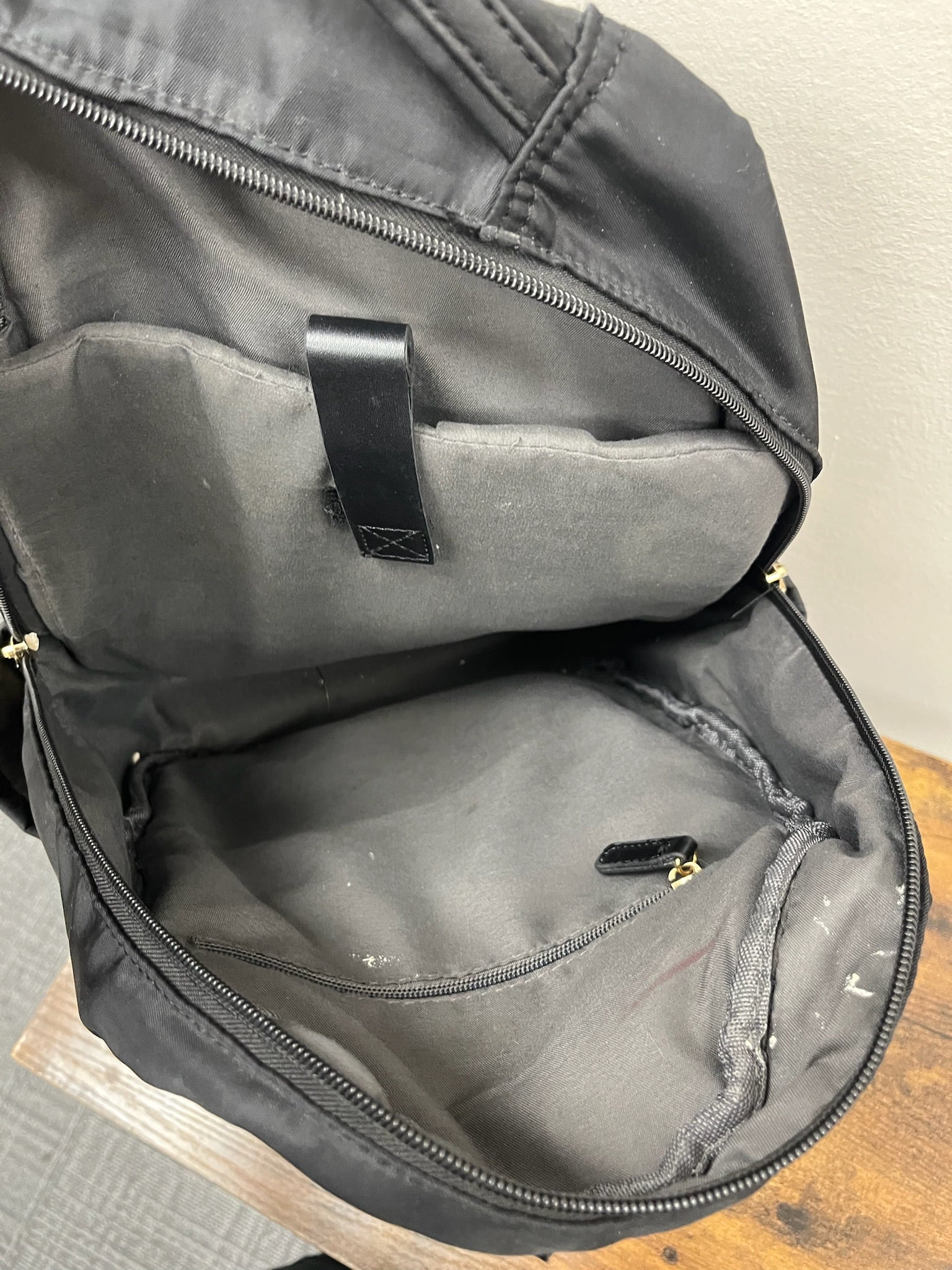Used Black Backpack
