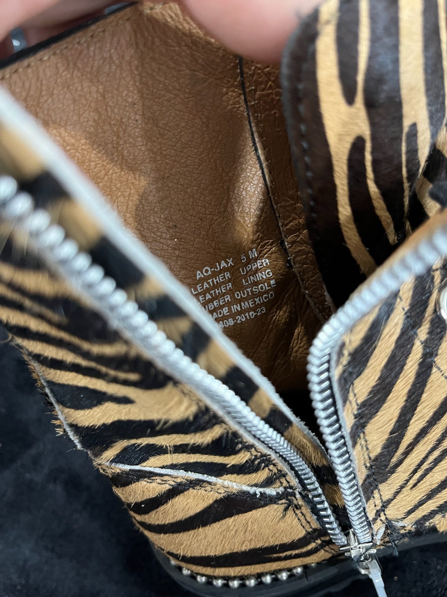 Women’s Tiger Print Jax Studded Combat Boots image 4