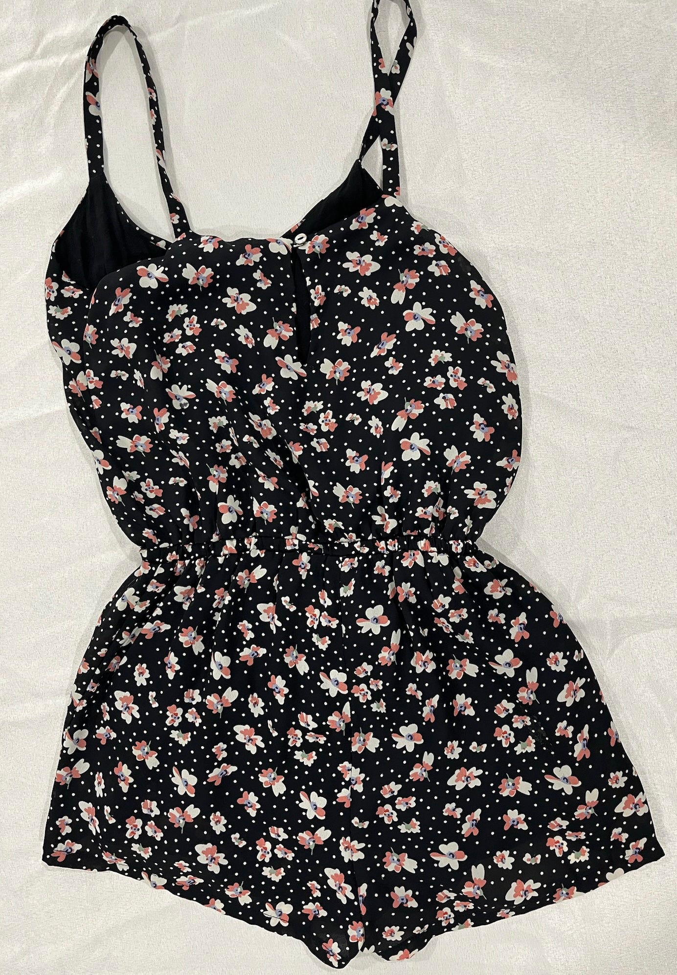 Black Floral Romper image 2