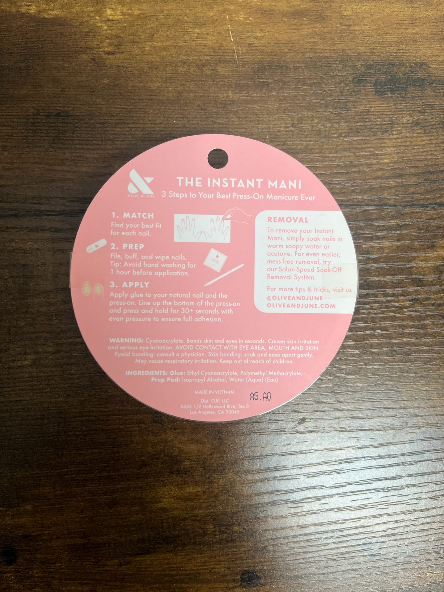 New Pink Orange Nail Set