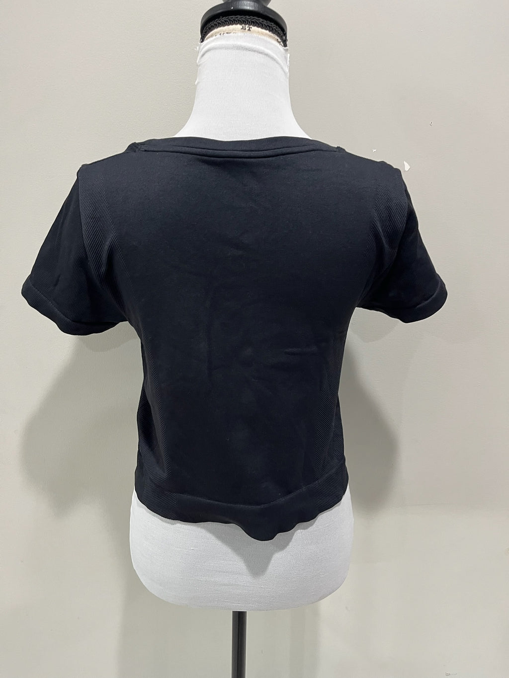 Women’s Black Crop Top image 2