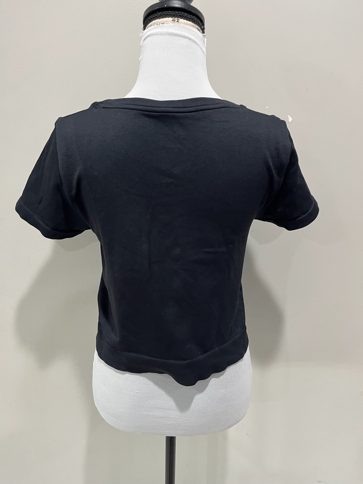 Women’s Black Crop Top image 2