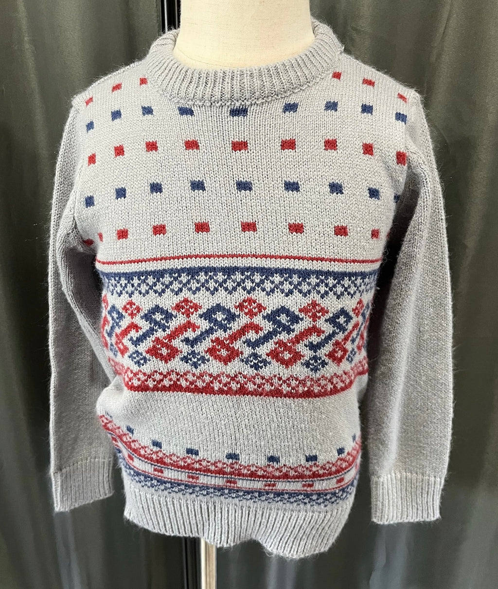 Boys Grey Knitted Sweater image 0