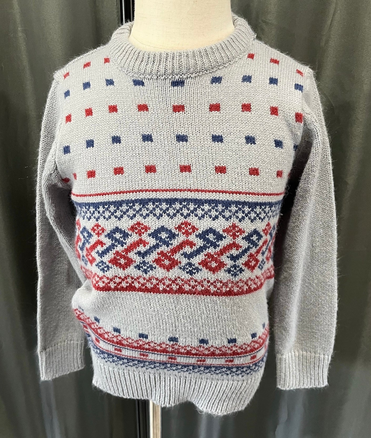 Boys Grey Knitted Sweater image 0