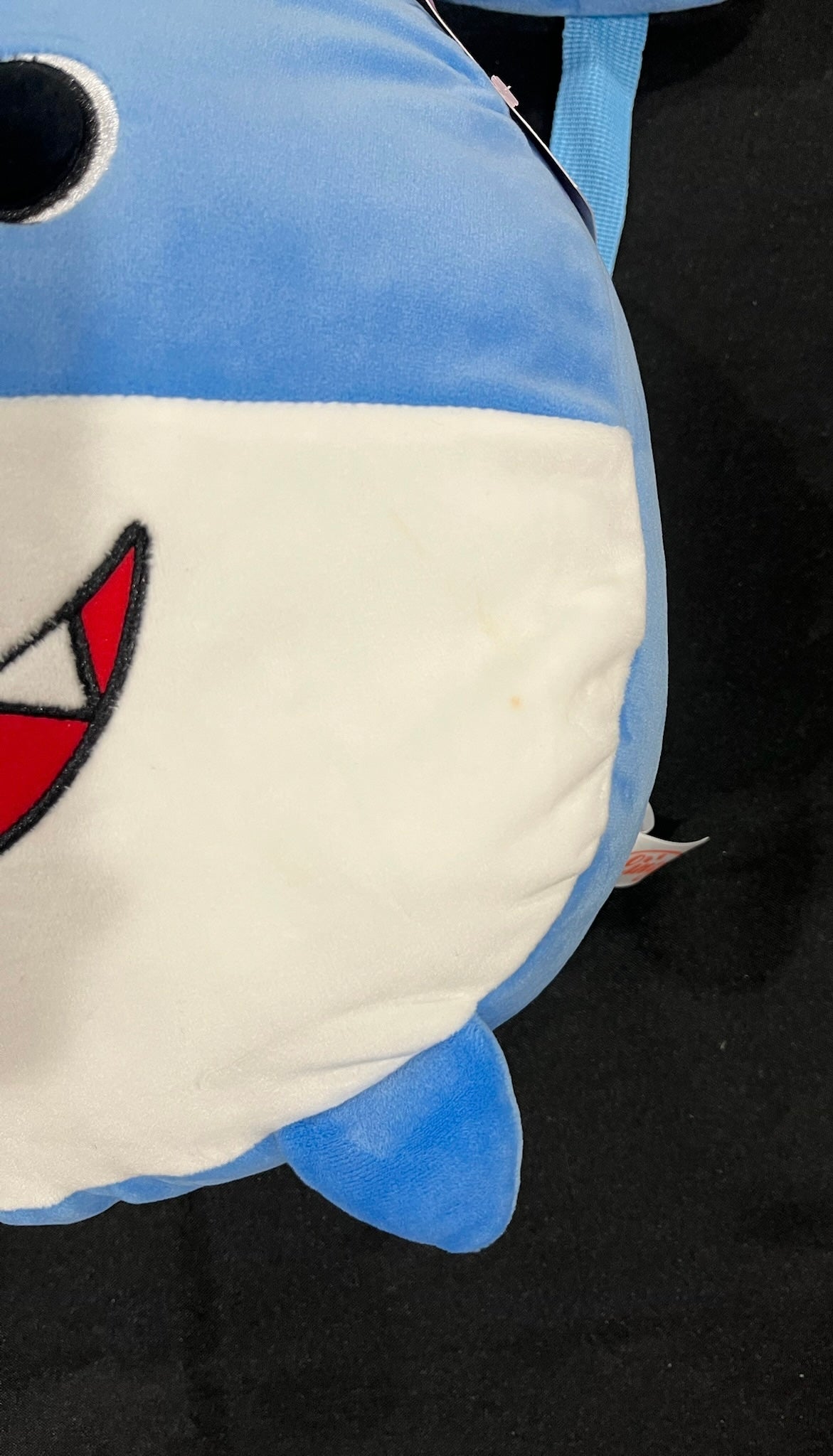 Two Piece Happy Shark Backpack With Small Plushie Shark Toy image 2