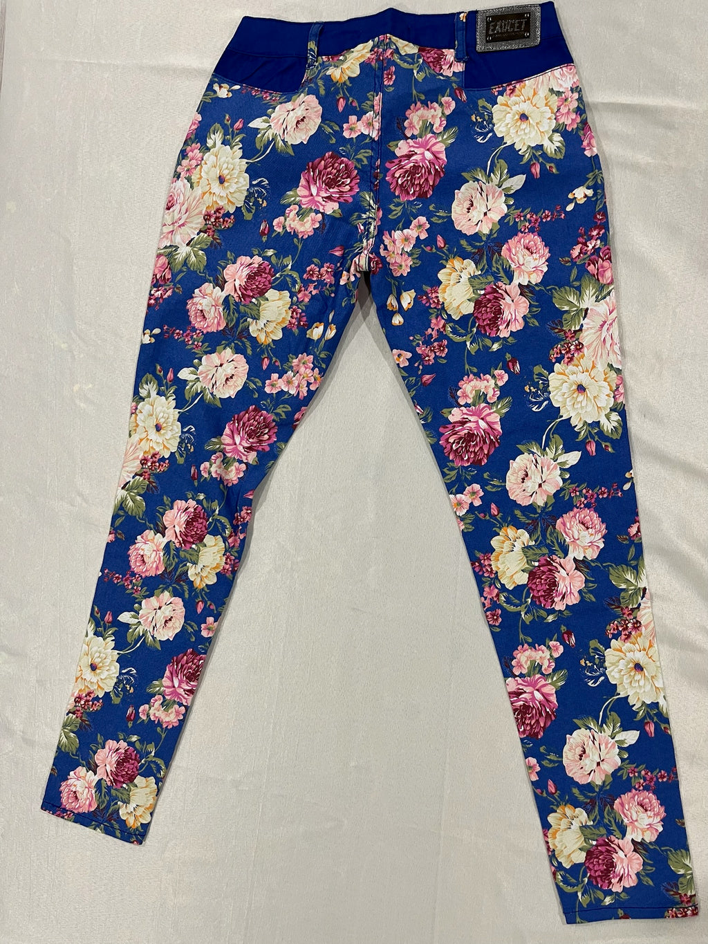 Women’s Blue Floral Pants image 2