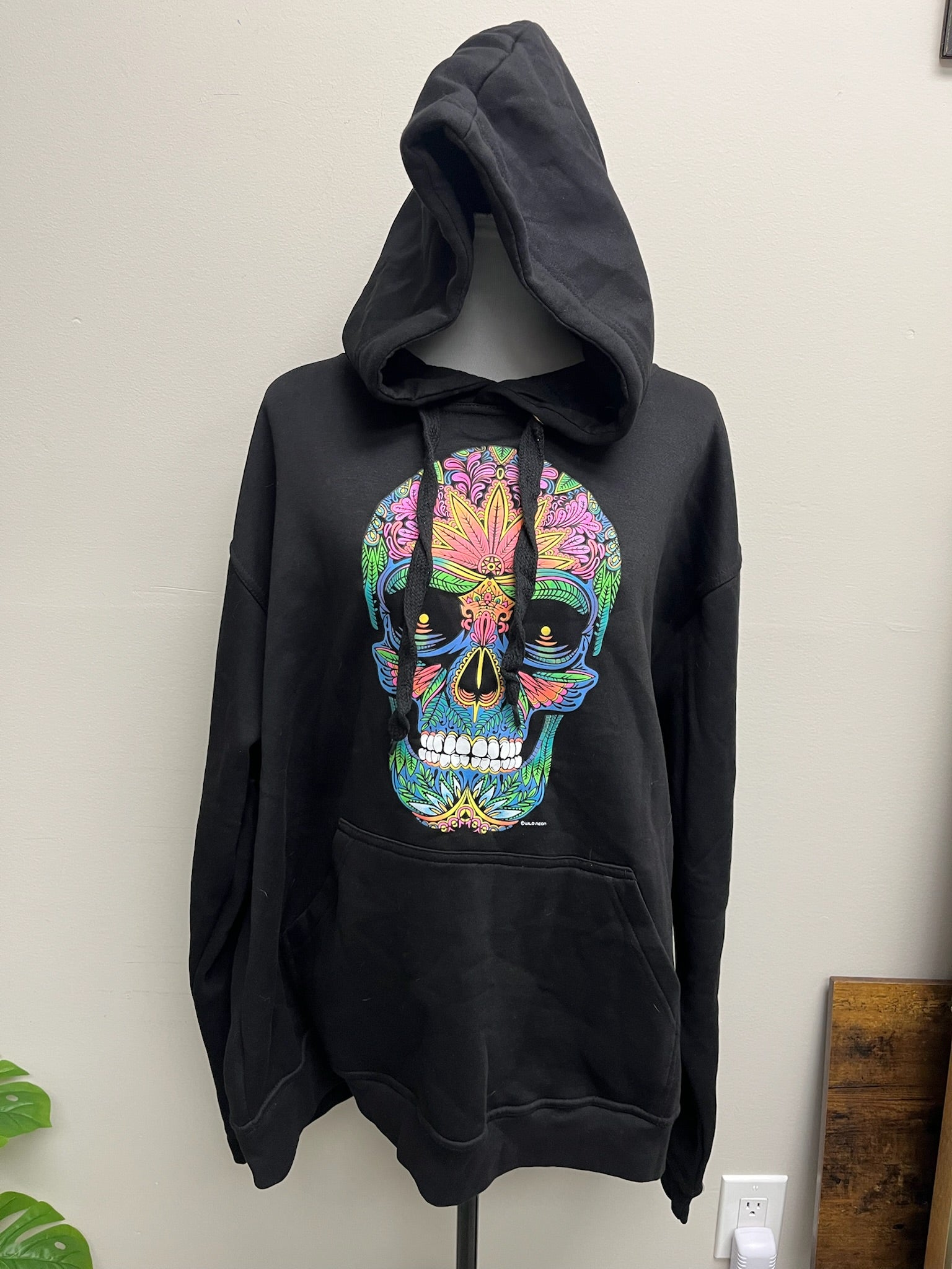 Used Unisex Skeleton Hoodie Sweater
