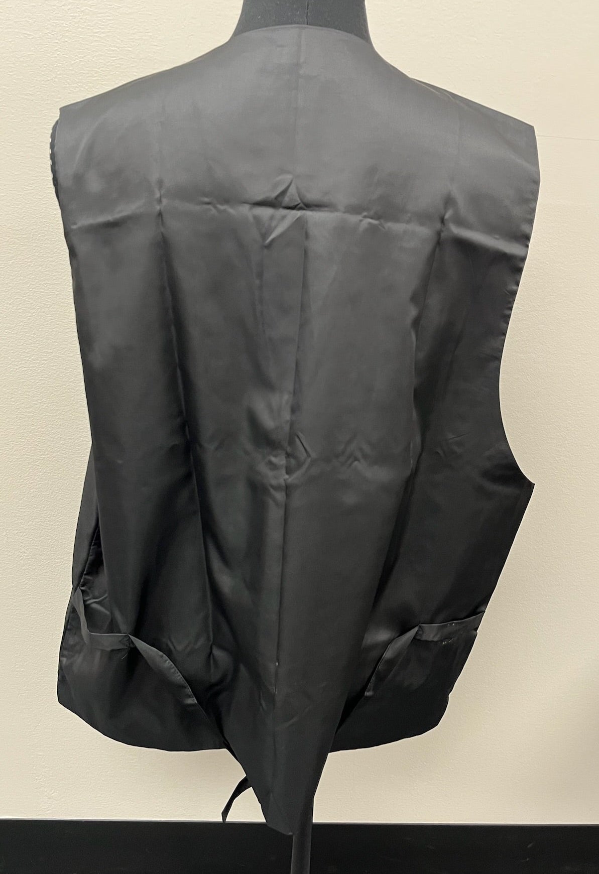 New Men’s Black Suit Vest