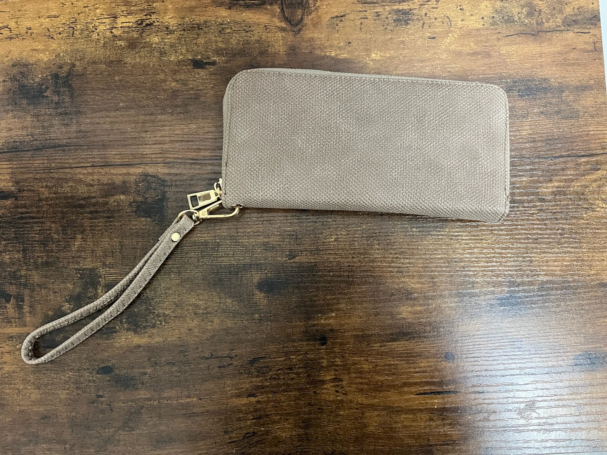 New Tan Wristlet Wallet