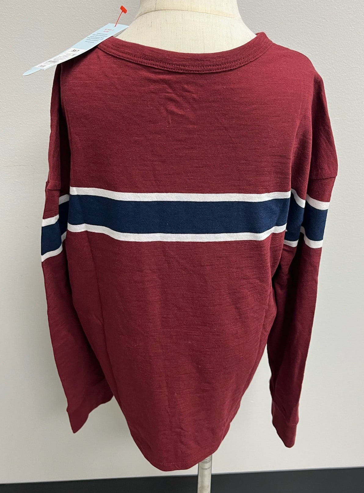 Boys Burgundy Long Sleeve