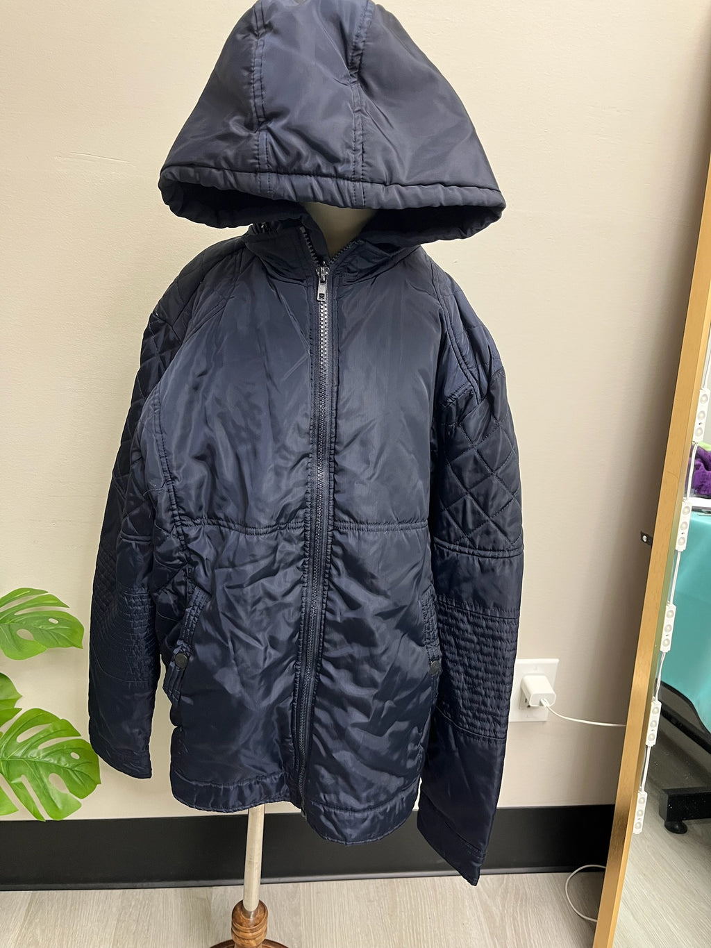 Used Unisex Children’s Navy Blue Rain Jacket