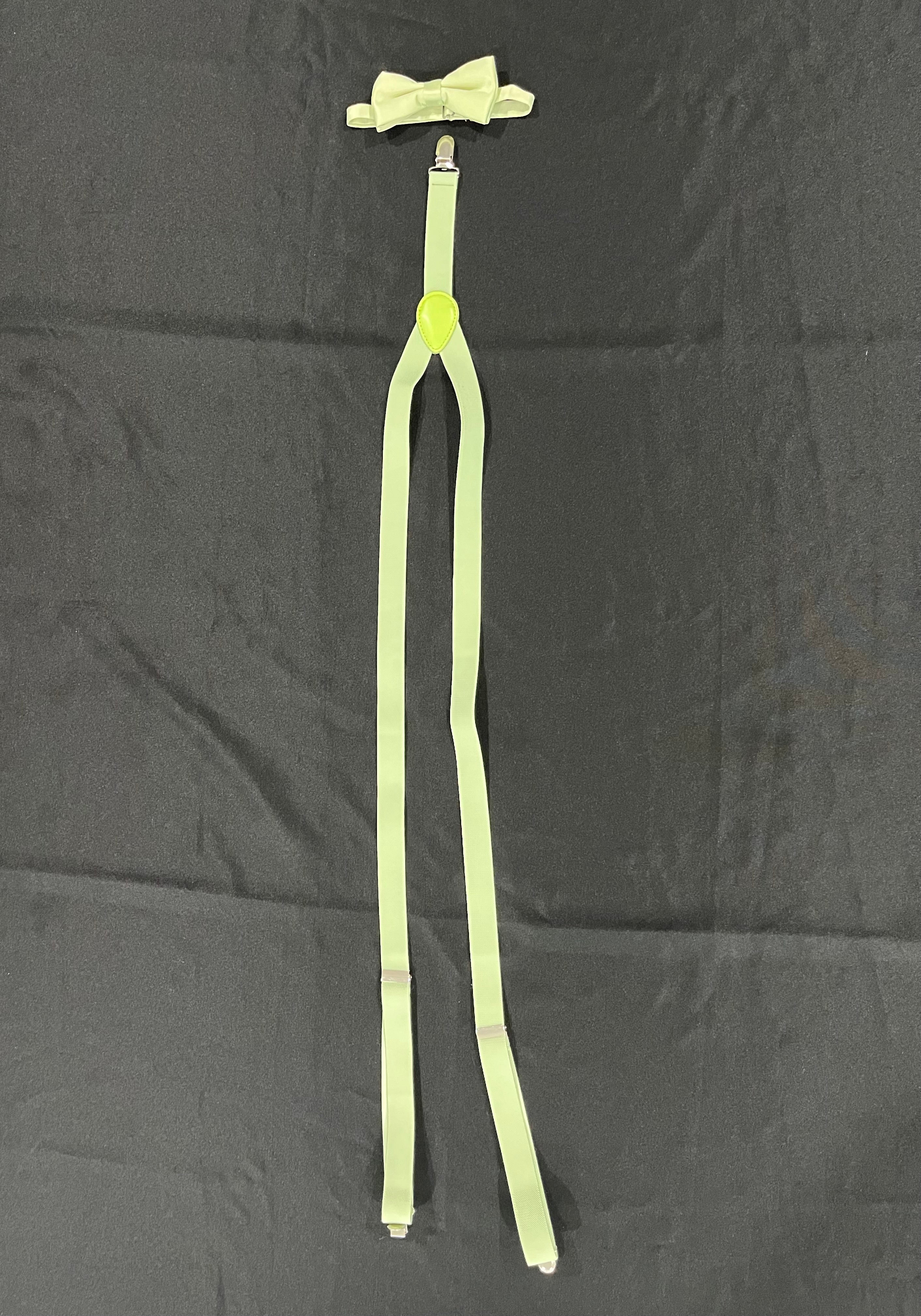 Green Suspenders and Bow tie Set image 0