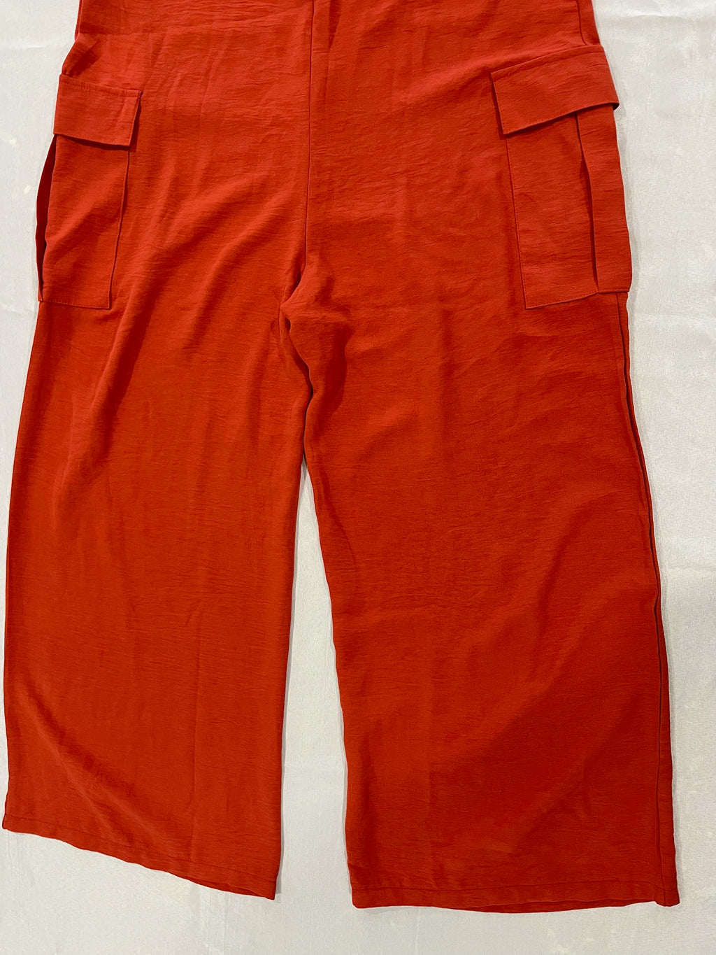 Womens Peach Orange Overalls image 4
