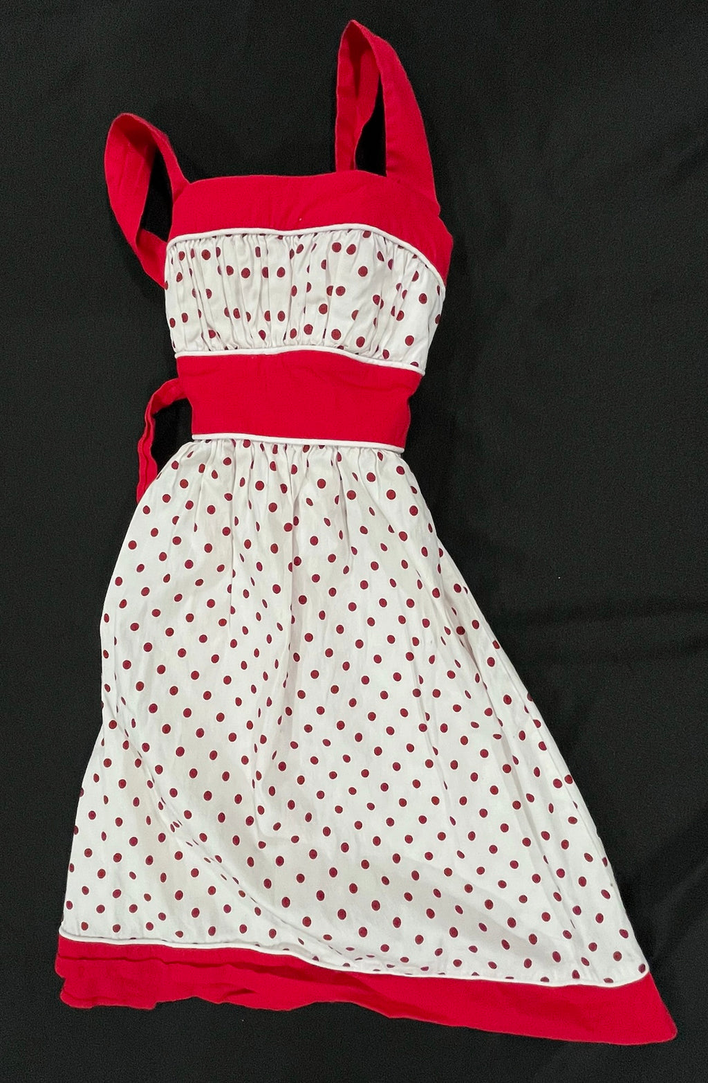 Red & White Polka Dot Dress image 0